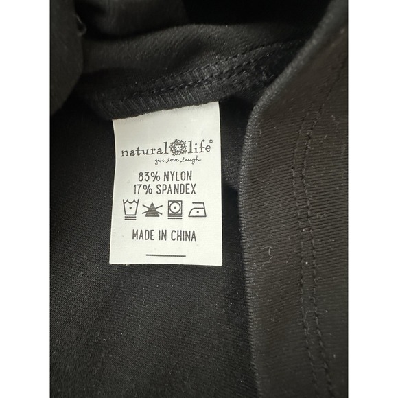 New NATURAL LIFE‎ Top Women's Small Black  Sleeveless Stretch Basic - Picture 5 of 7